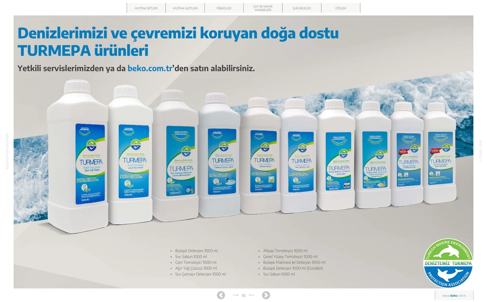 Beko broşürü sayfa 70
