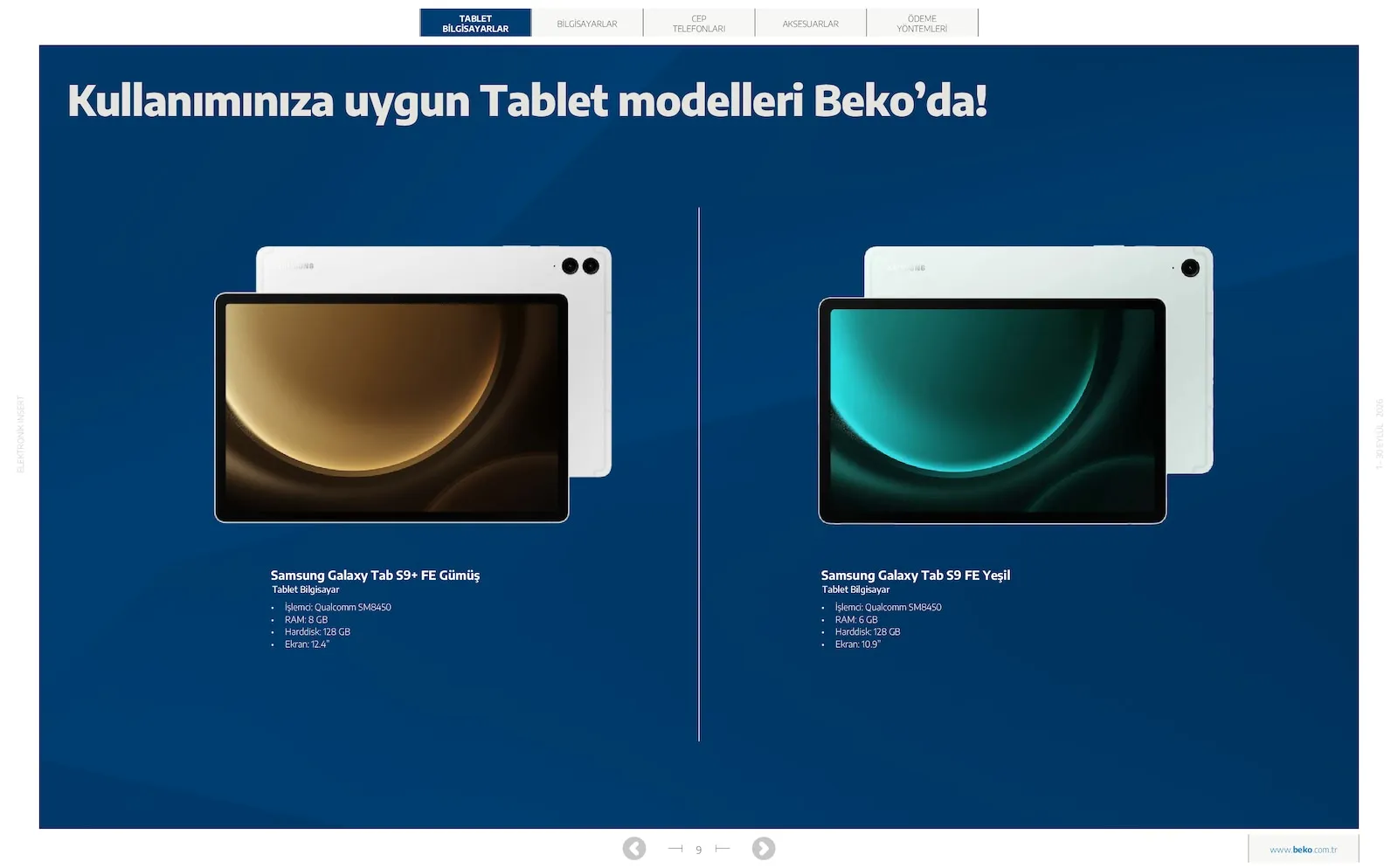 Beko broşürü sayfa 9