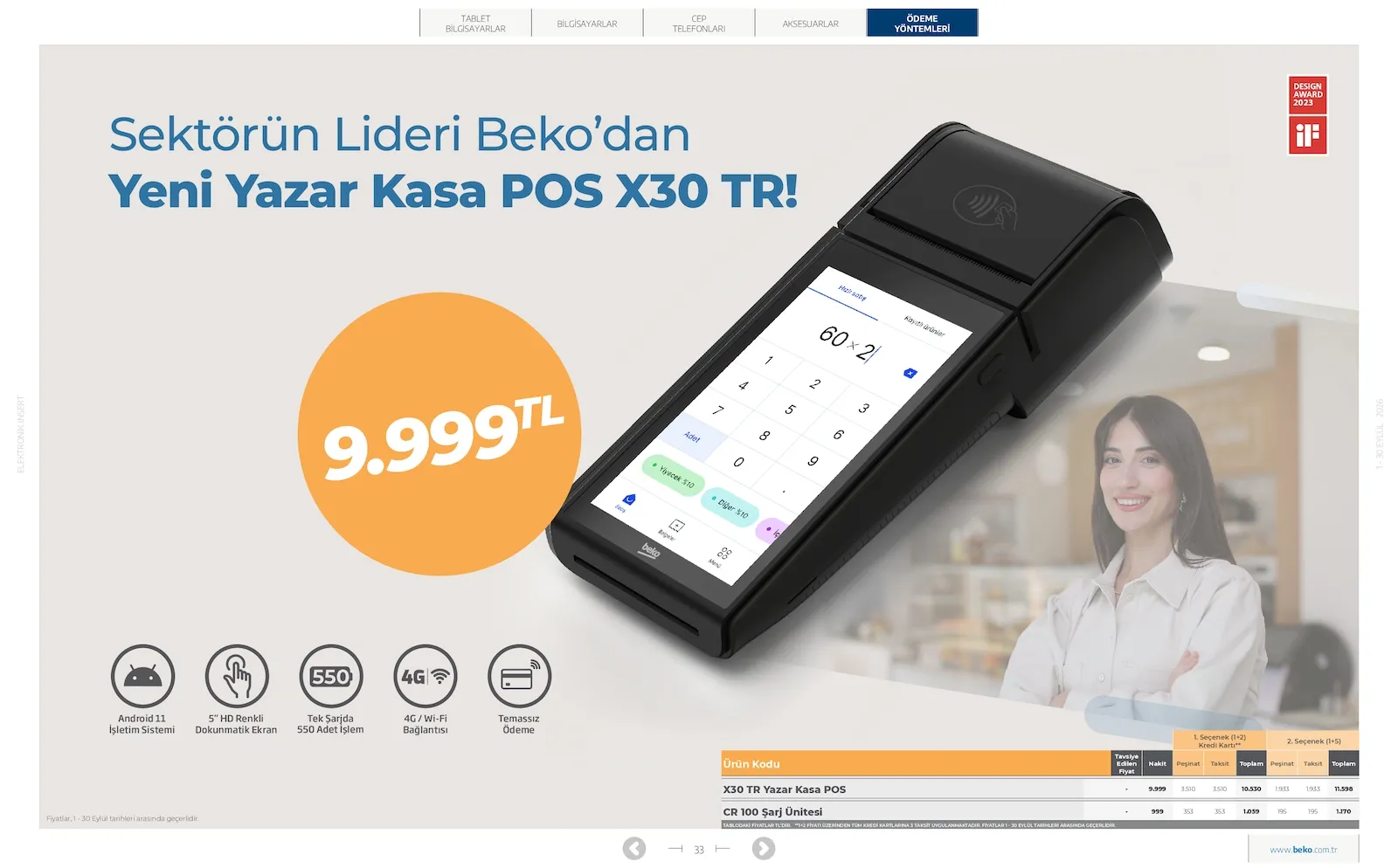 Beko broşürü sayfa 33