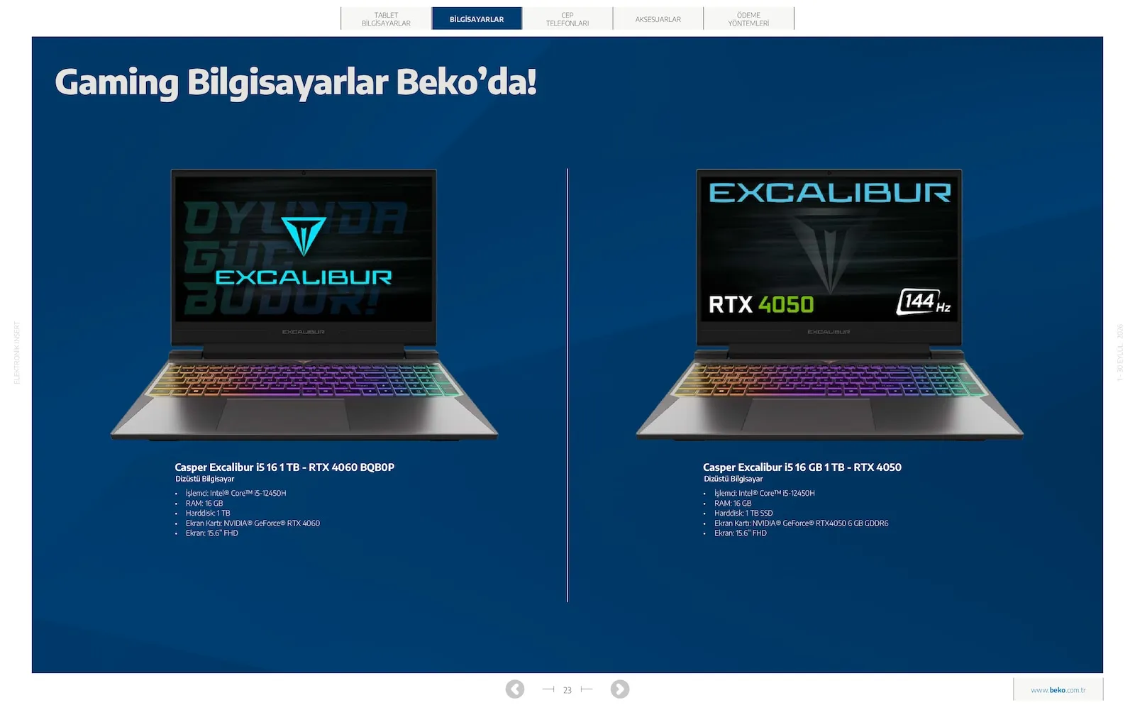 Beko broşürü sayfa 23