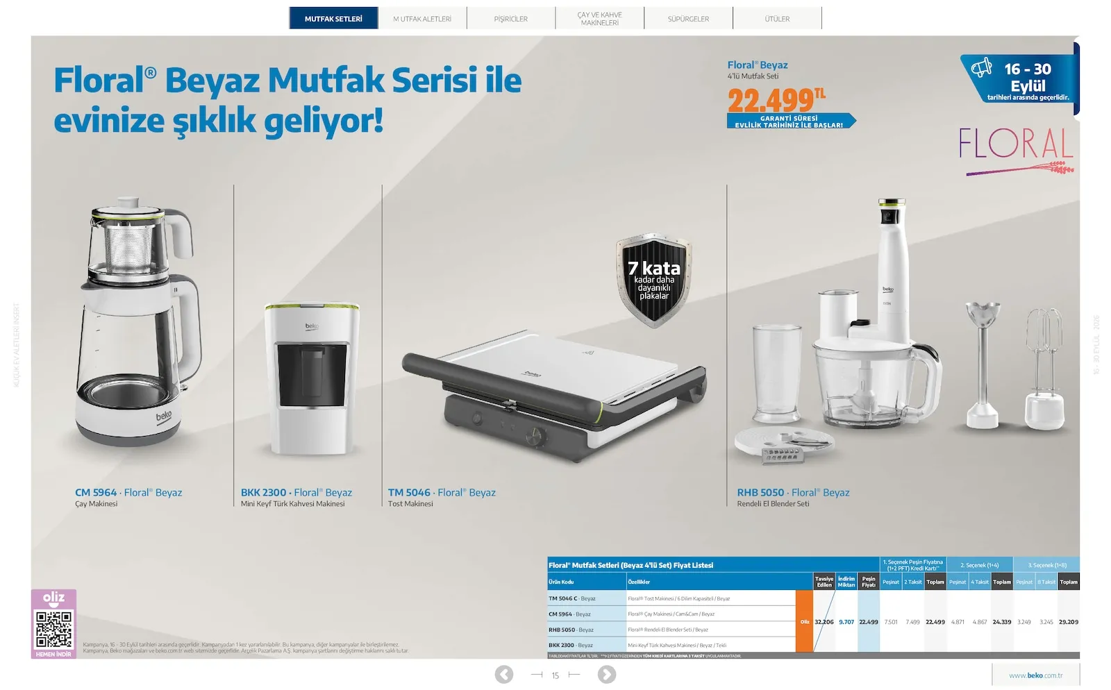 Beko broşürü sayfa 15