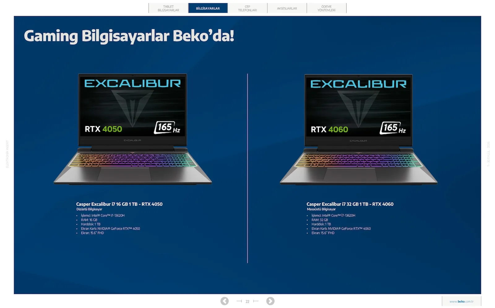Beko broşürü sayfa 22
