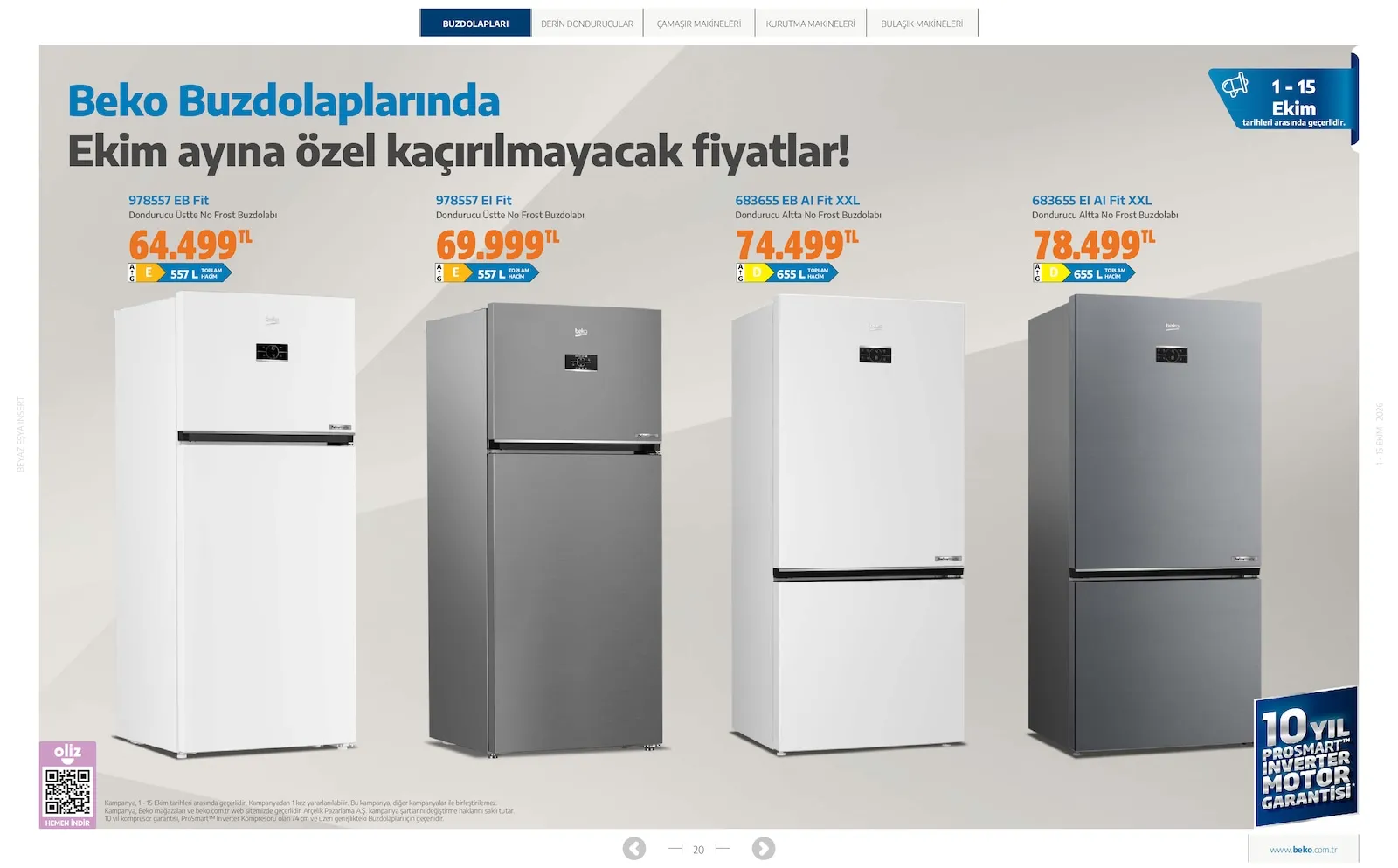 Beko broşürü sayfa 20