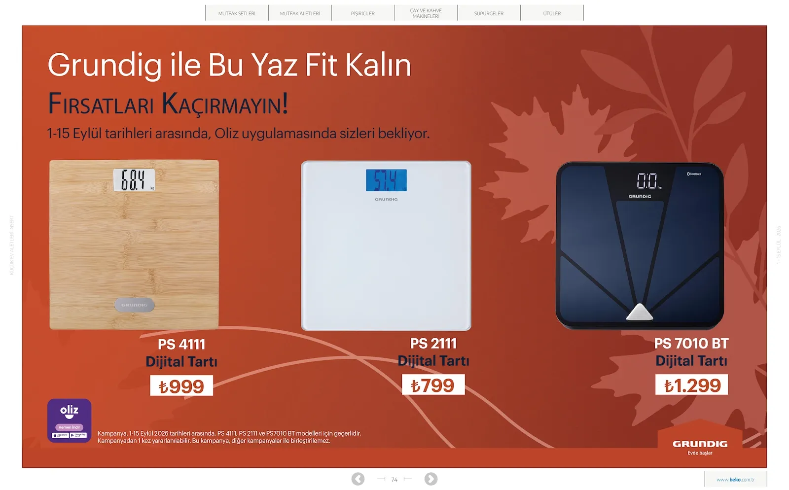 Beko broşürü sayfa 74