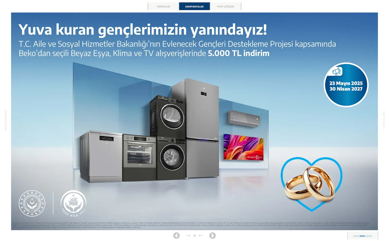 Beko broşürü sayfa 17