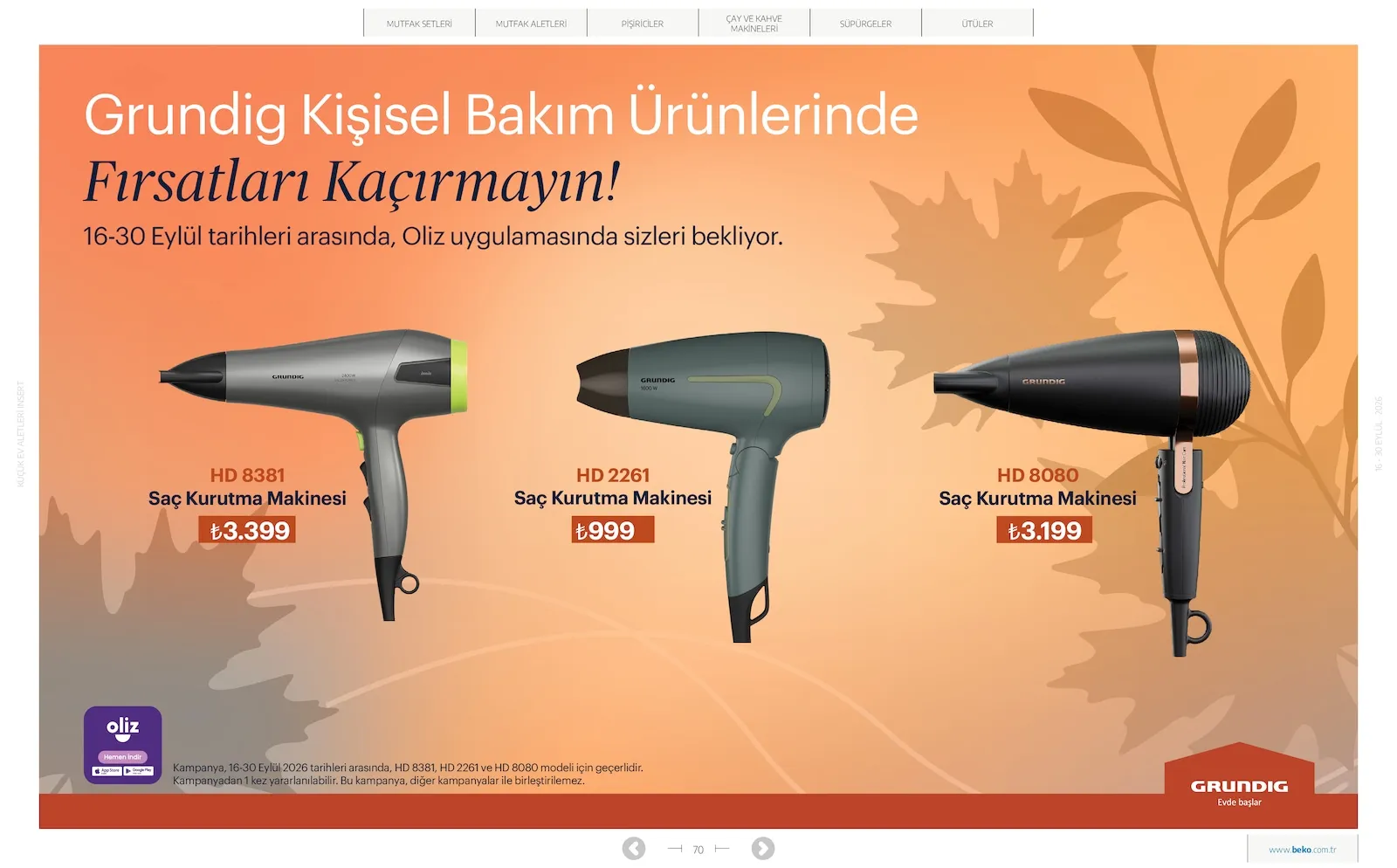 Beko broşürü sayfa 70