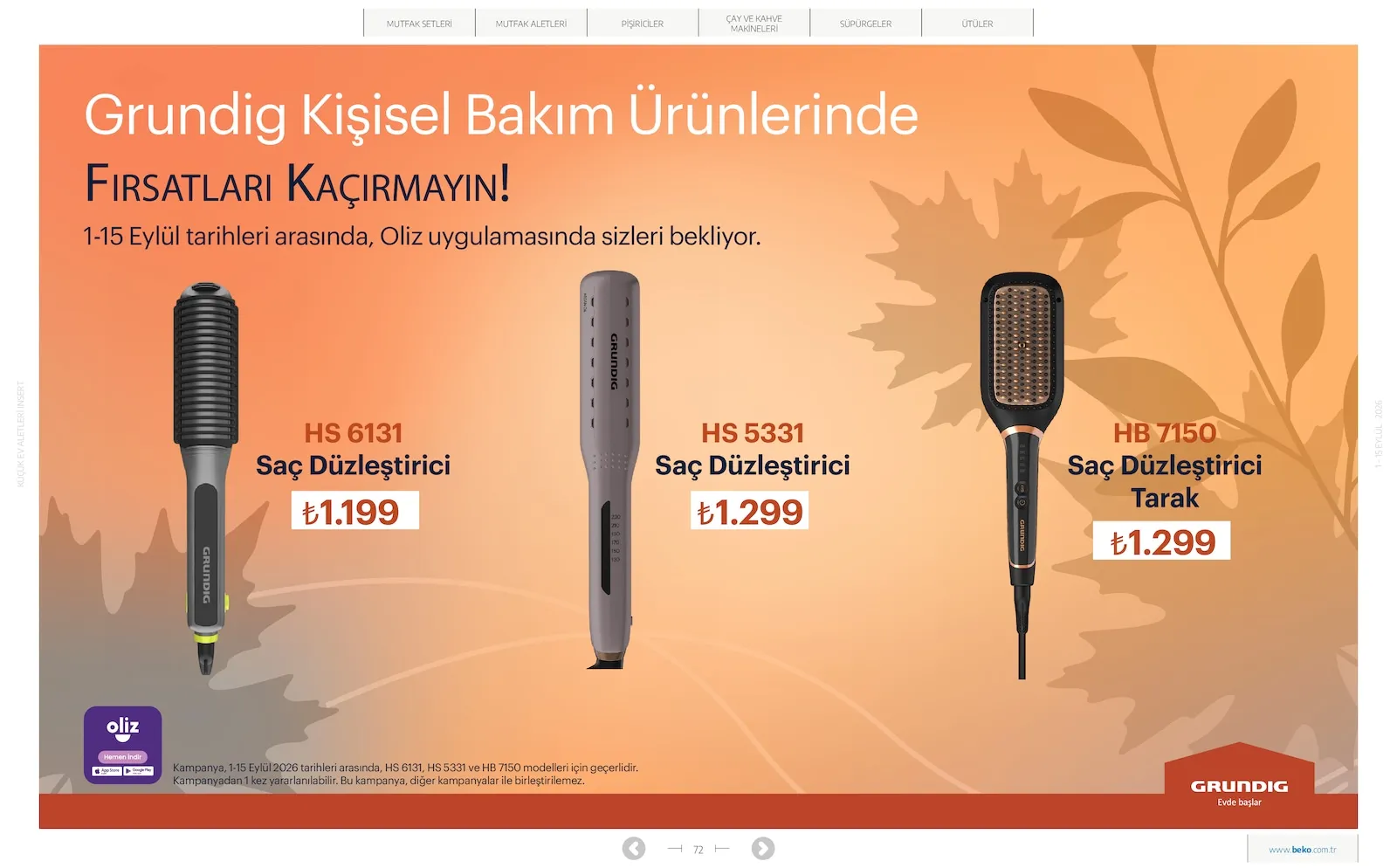 Beko broşürü sayfa 72