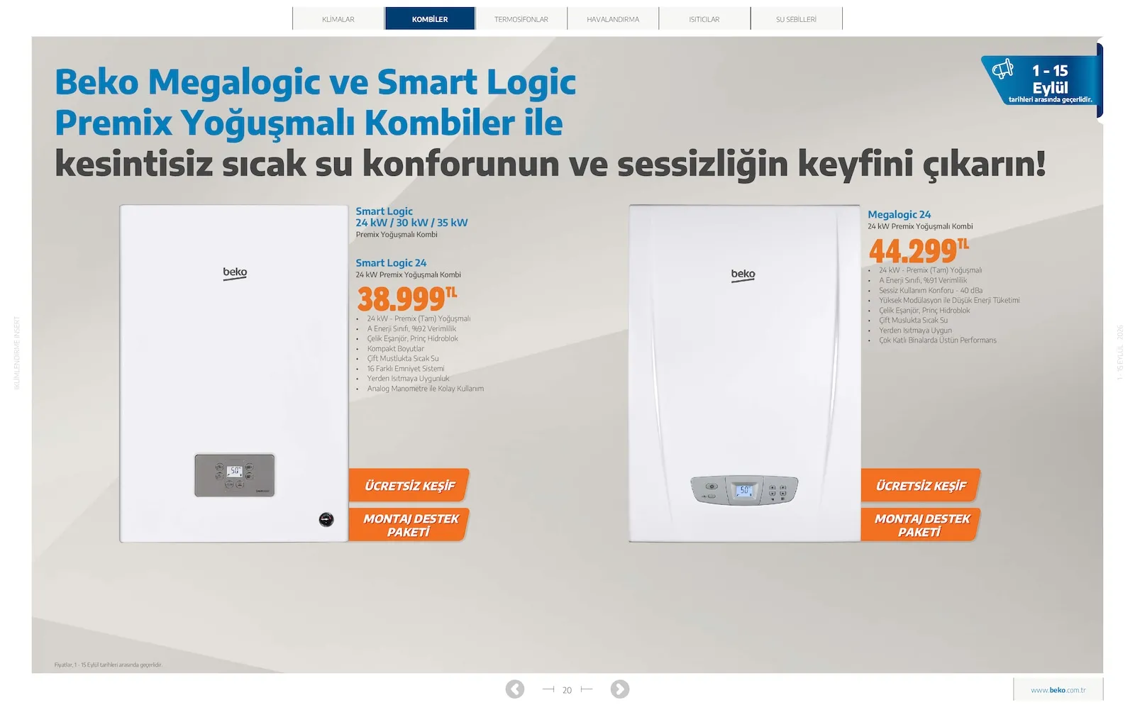 Beko broşürü sayfa 20