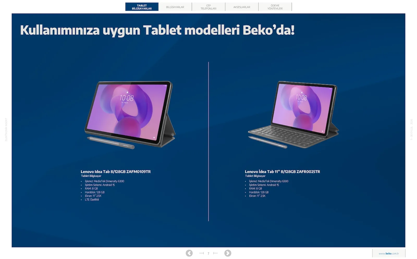 Beko broşürü sayfa 7