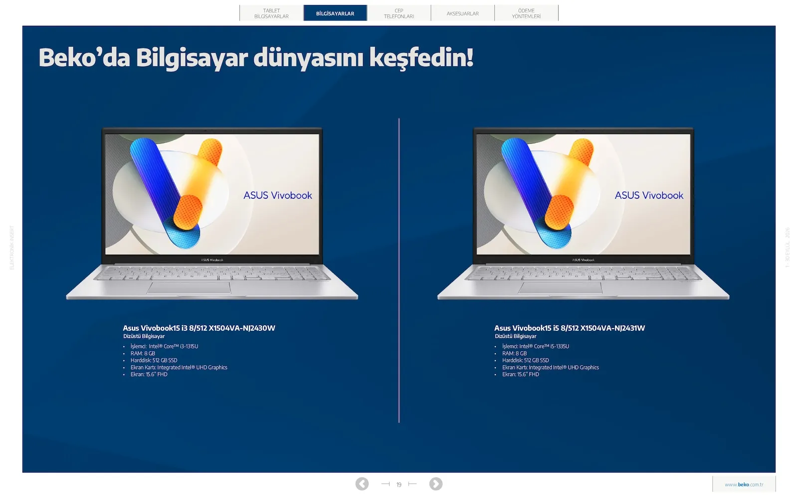 Beko broşürü sayfa 19