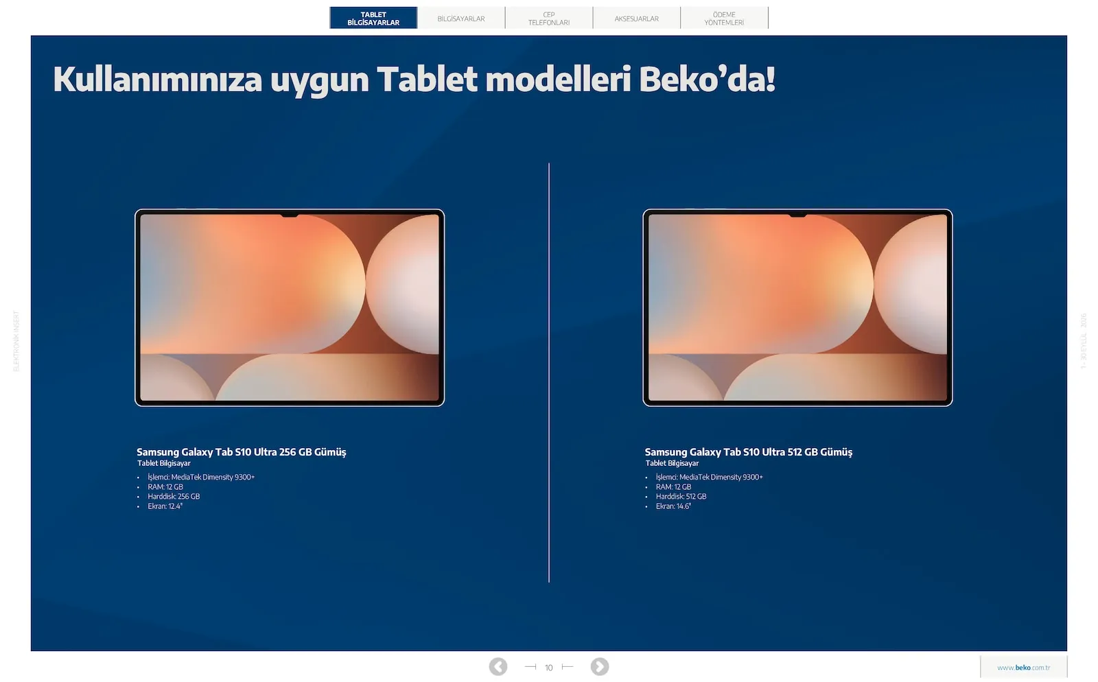 Beko broşürü sayfa 10