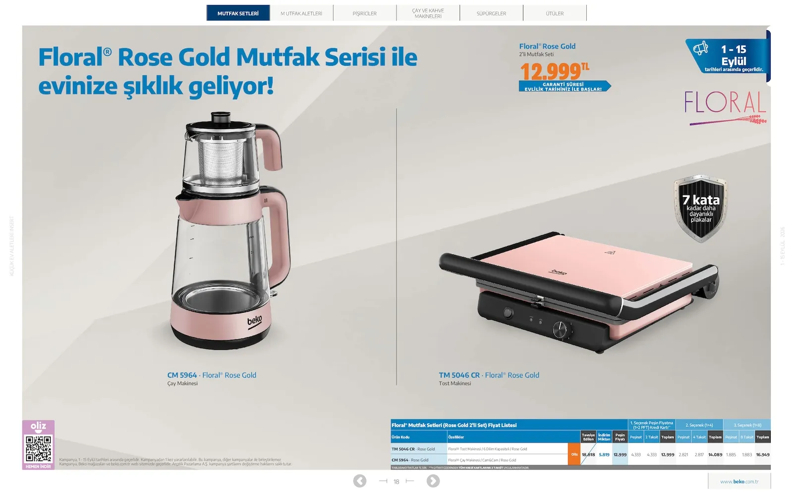 Beko broşürü sayfa 18