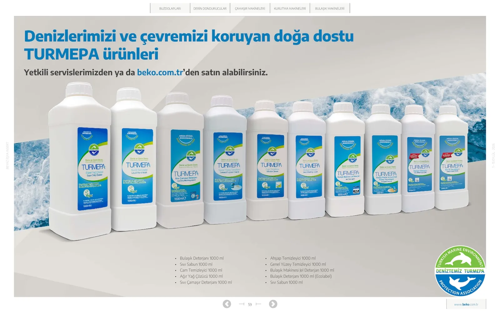 Beko broşürü sayfa 59