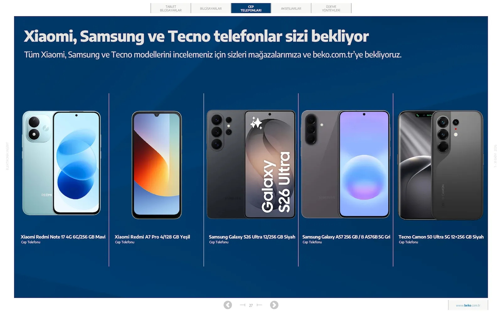 Beko broşürü sayfa 27
