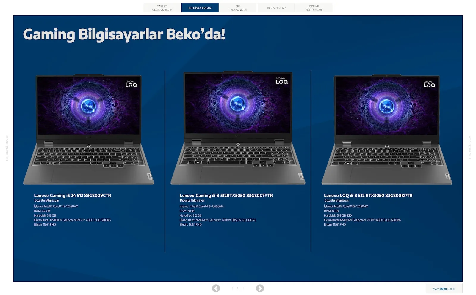 Beko broşürü sayfa 21