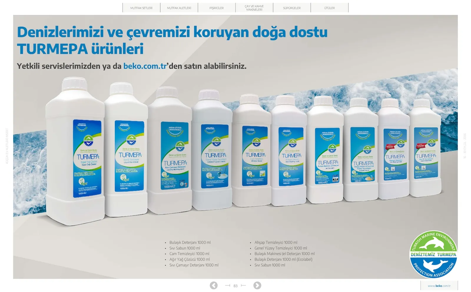 Beko broşürü sayfa 83