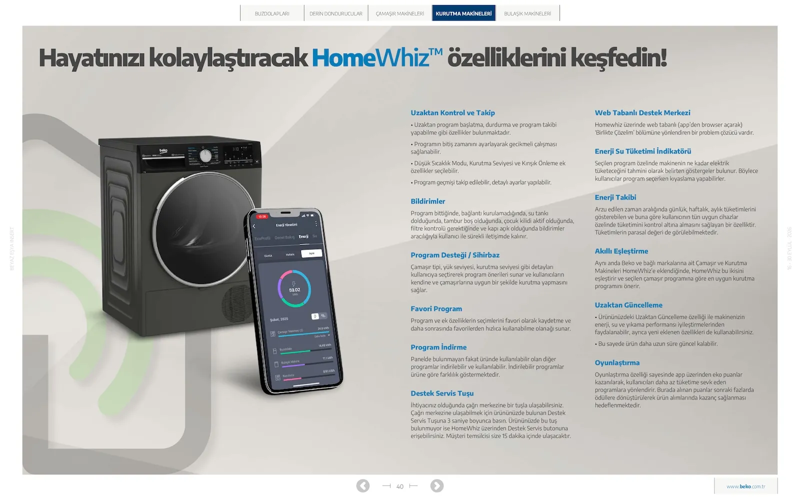 Beko broşürü sayfa 40