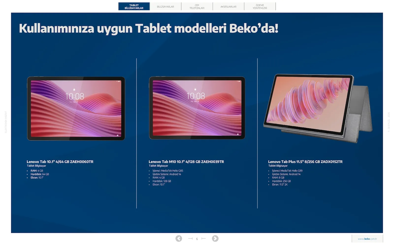 Beko broşürü sayfa 6