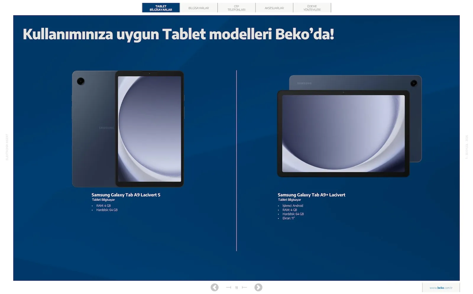Beko broşürü sayfa 11