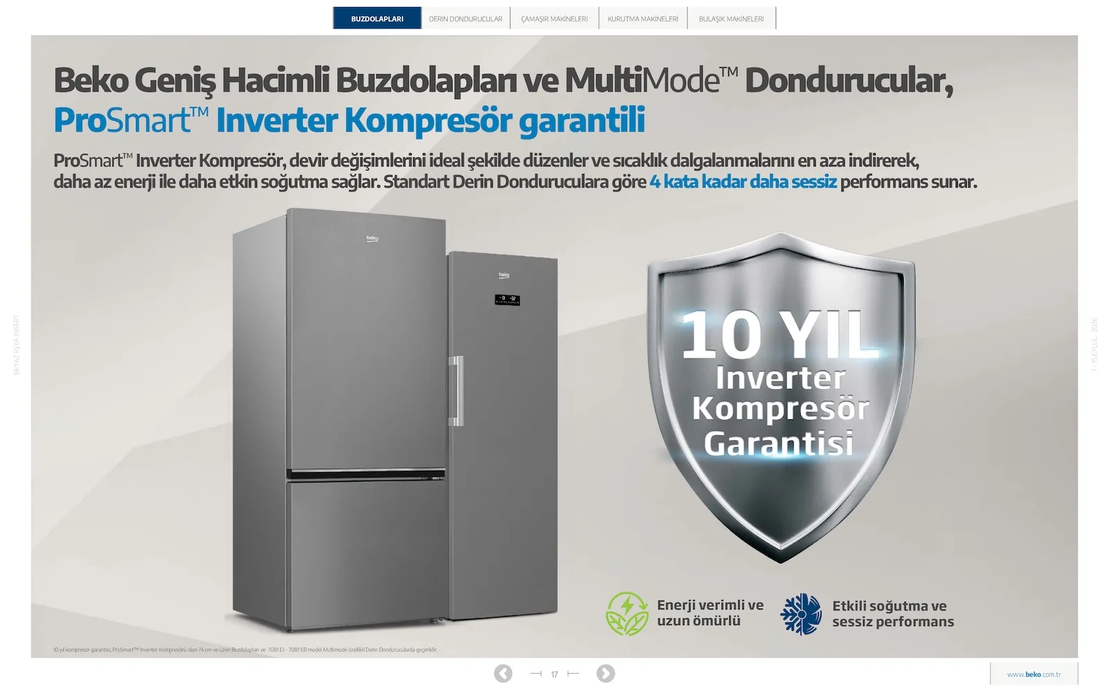 Beko broşürü sayfa 17