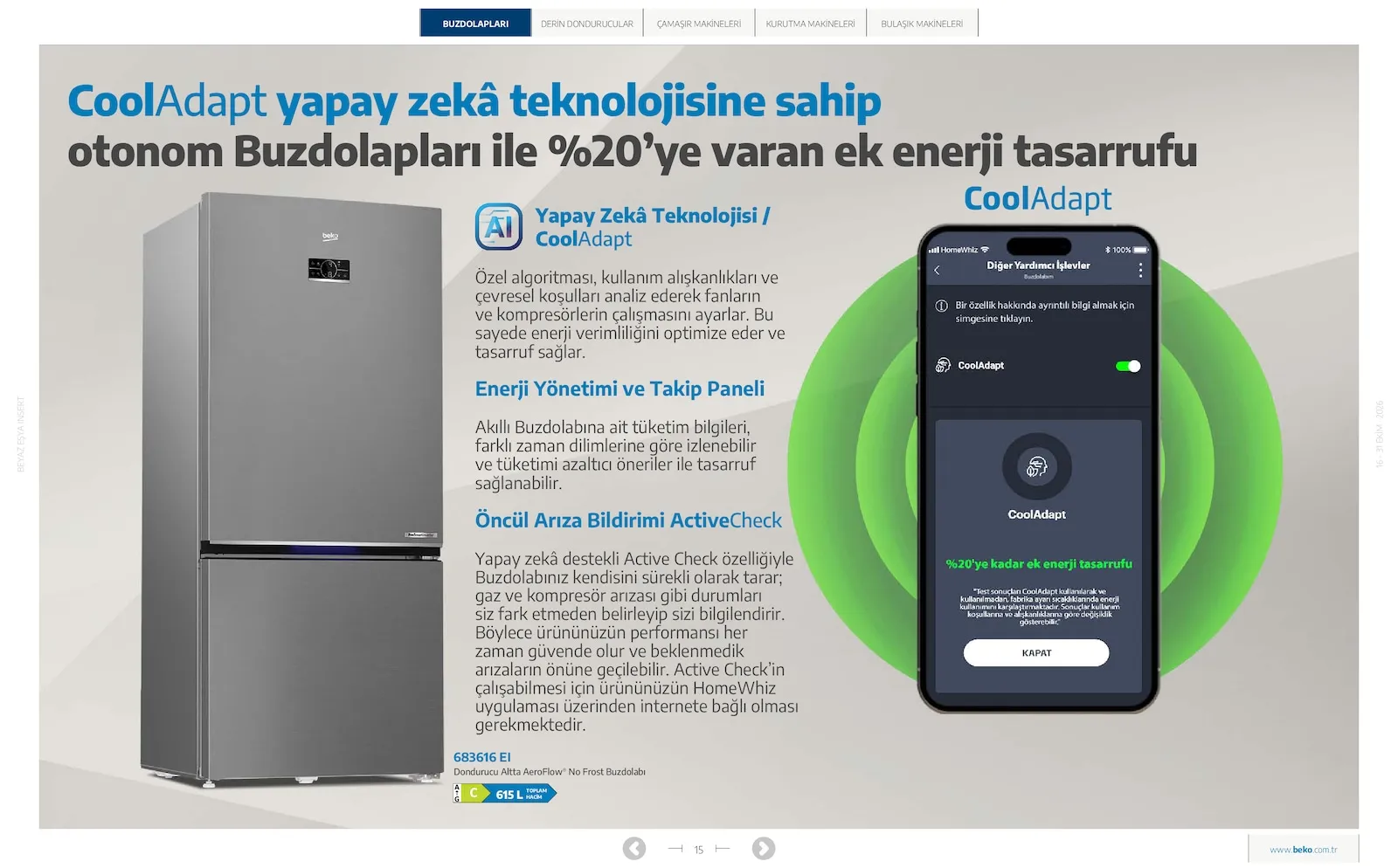 Beko broşürü sayfa 15