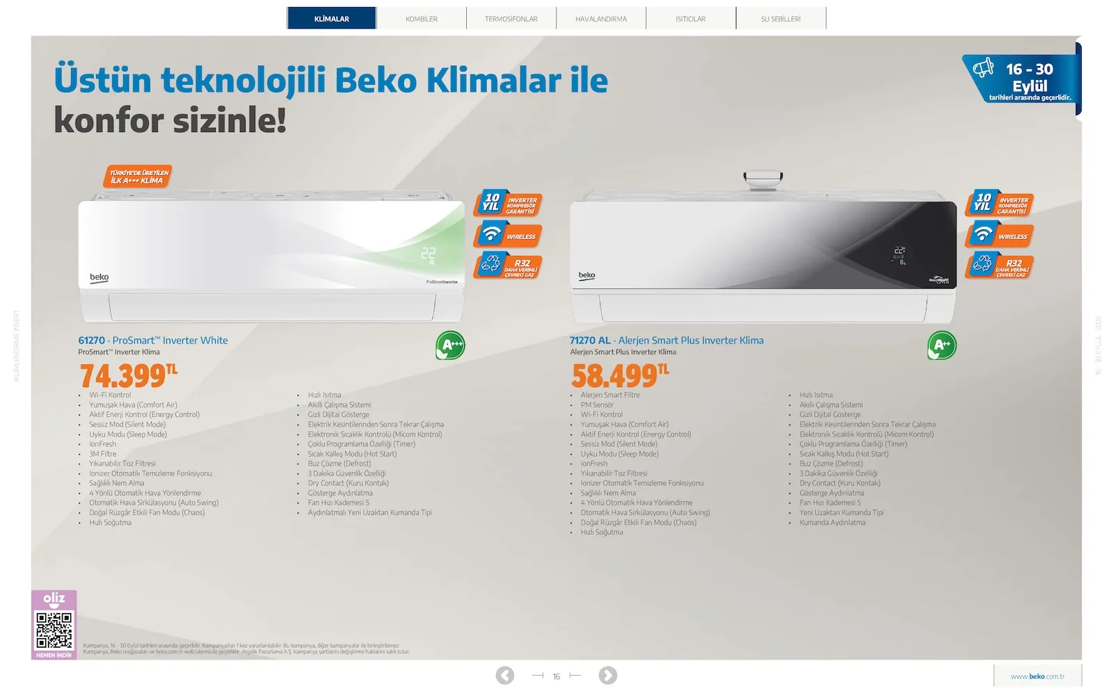 Beko broşürü sayfa 16