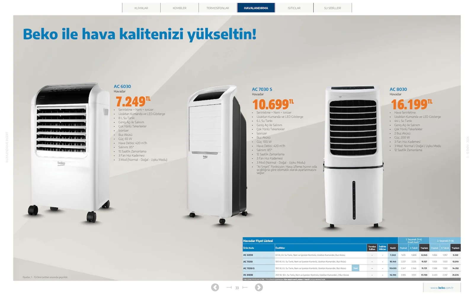 Beko broşürü sayfa 33