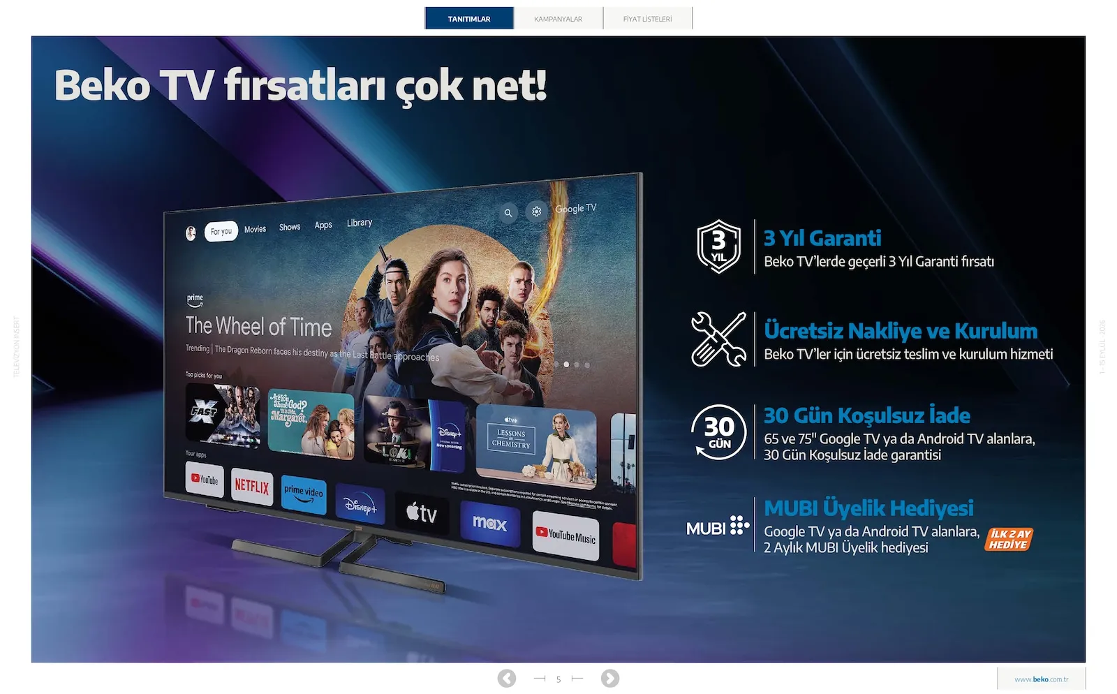 Beko broşürü sayfa 5