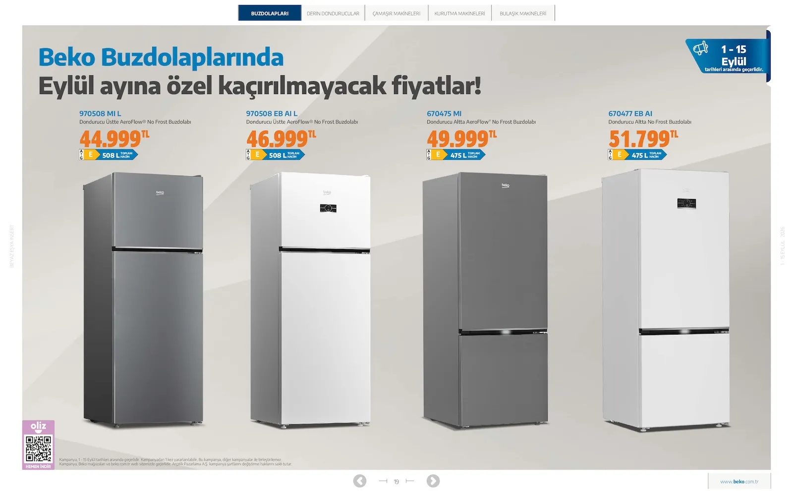 Beko broşürü sayfa 19