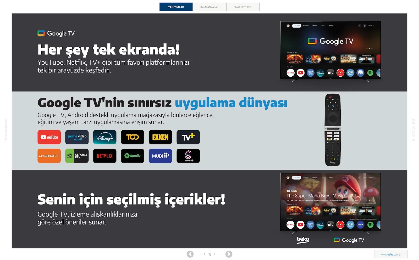 Beko broşürü sayfa 15