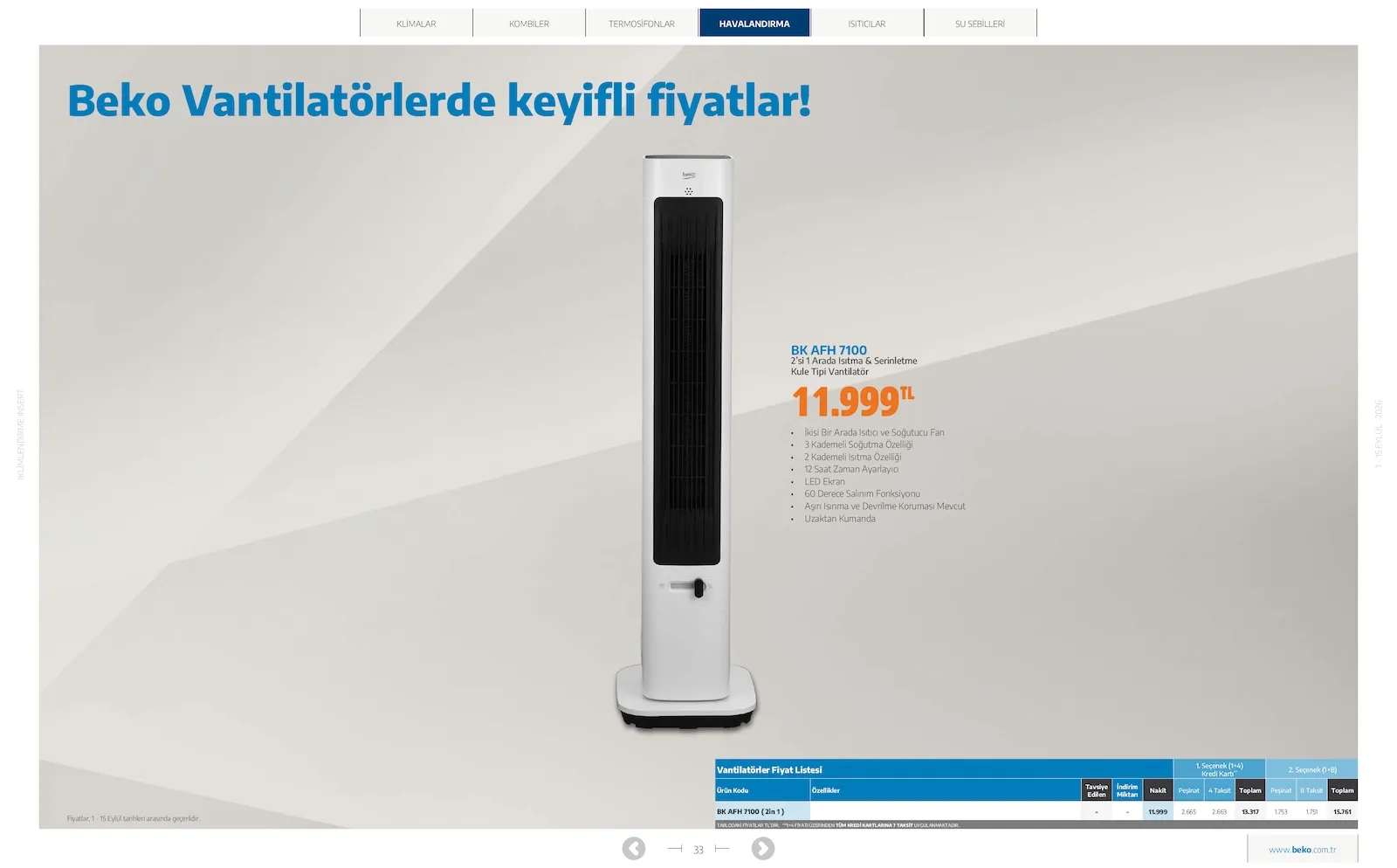 Beko broşürü sayfa 33