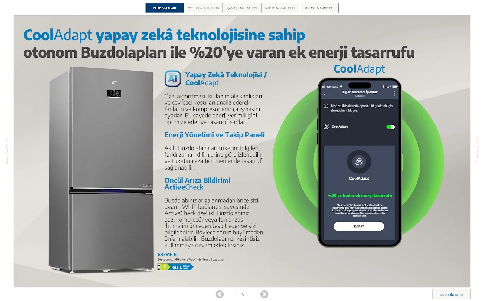 Beko broşürü sayfa 16