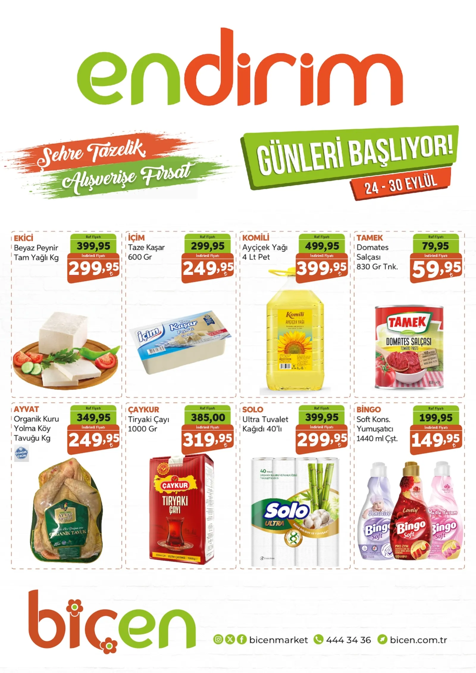 Biçen Market broşürü sayfa 1