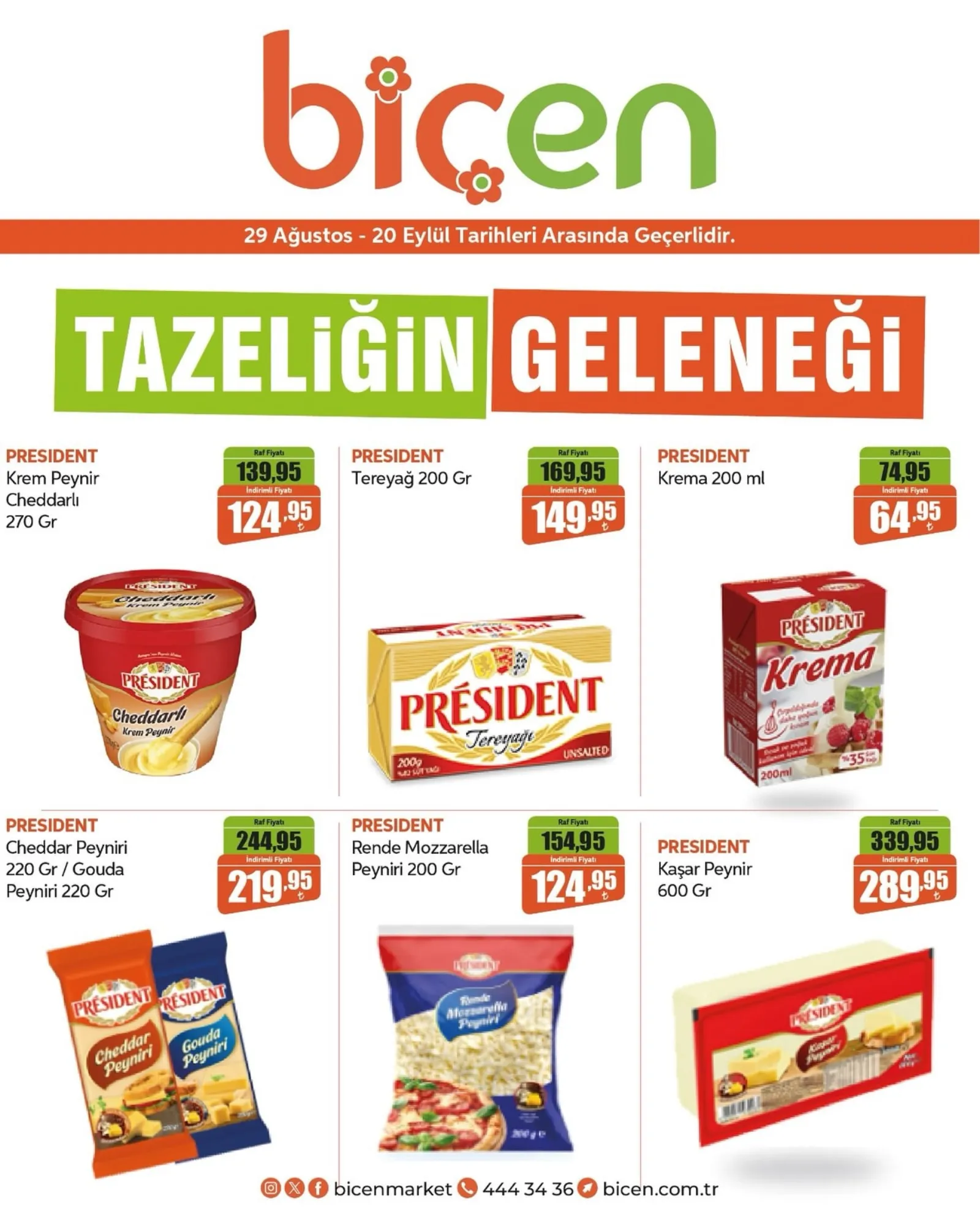 Biçen Market broşürü