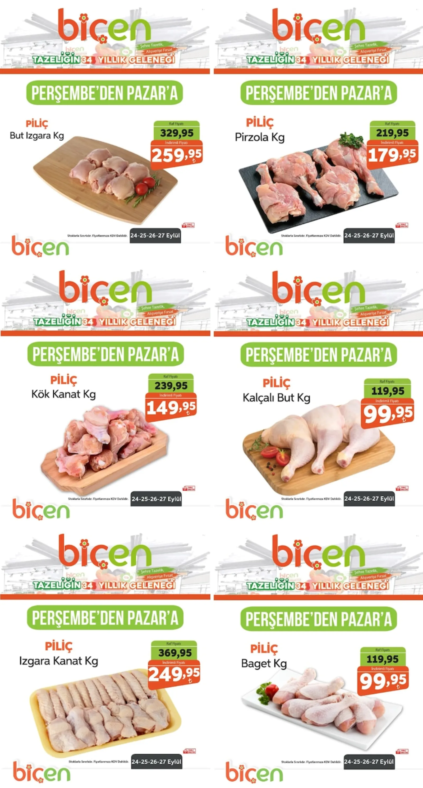 Biçen Market broşürü sayfa 1