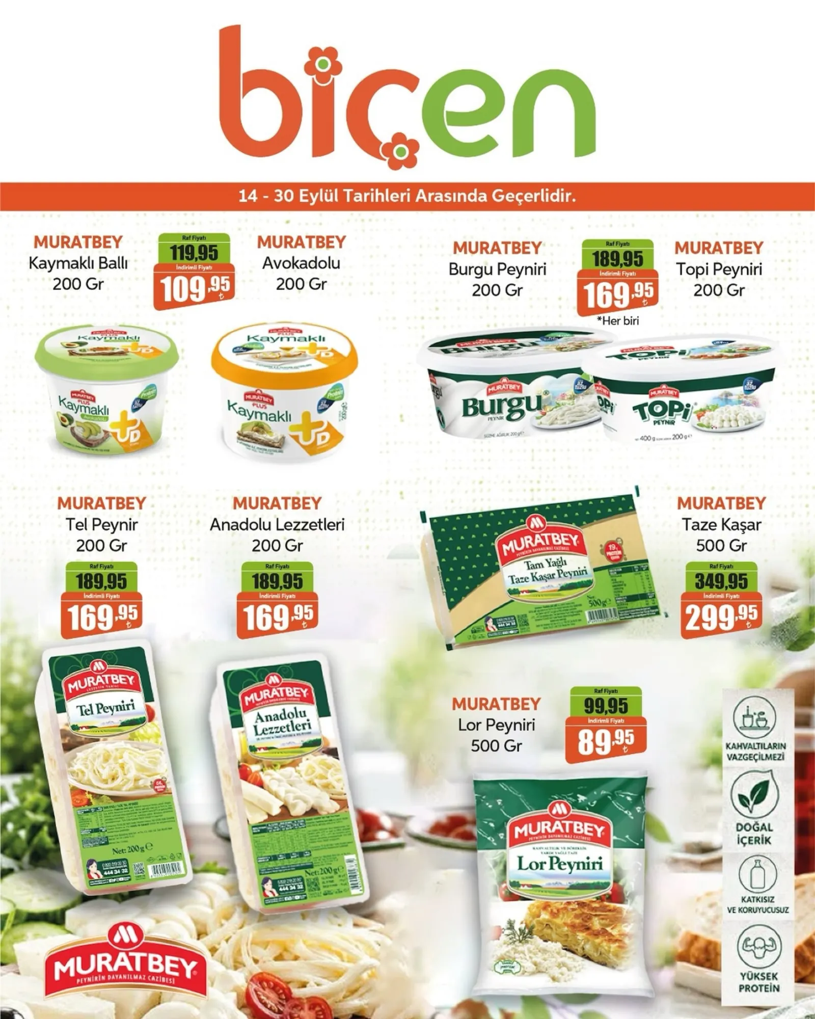 Biçen Market broşürü sayfa 1