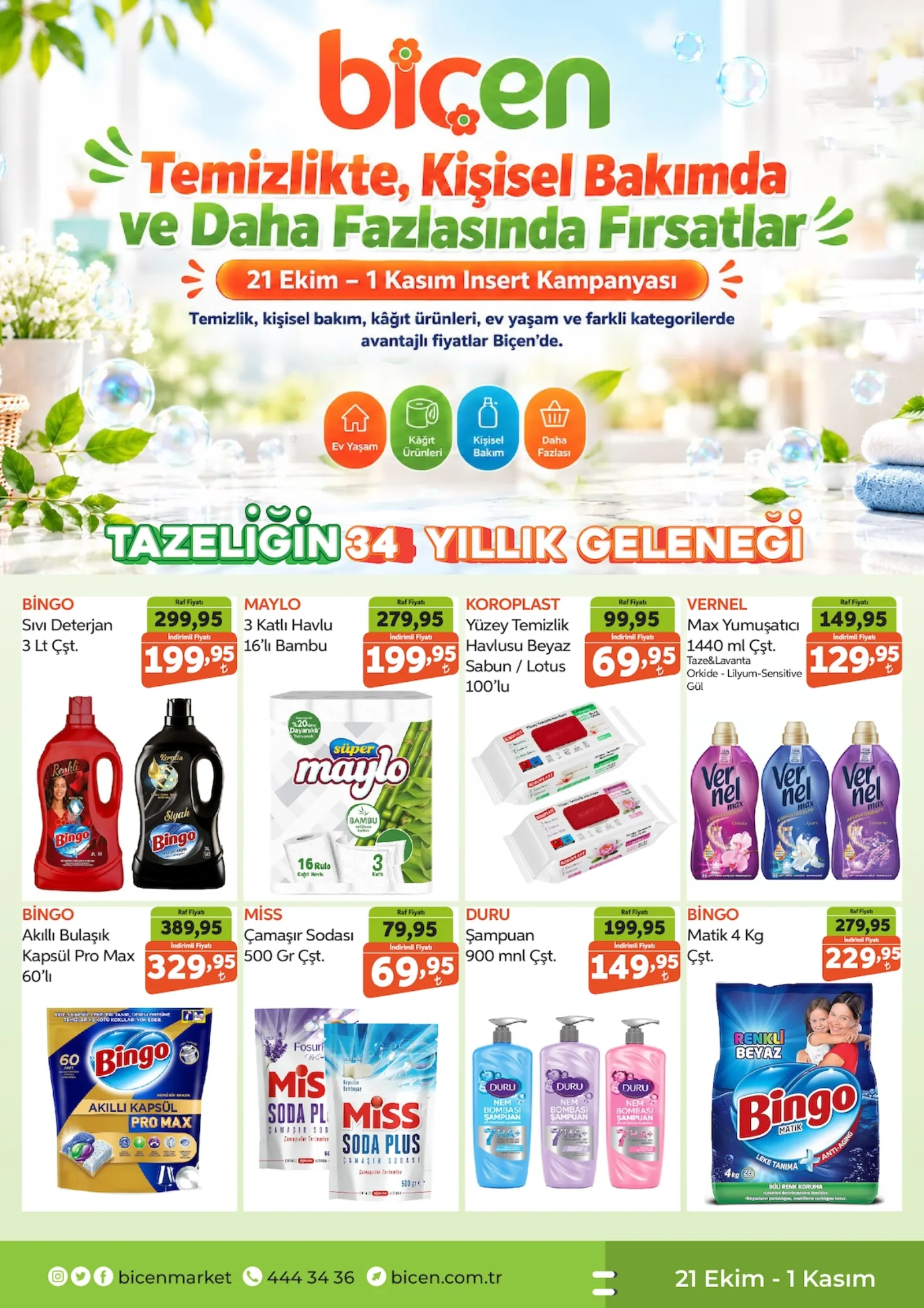 Biçen Market broşürü sayfa 1