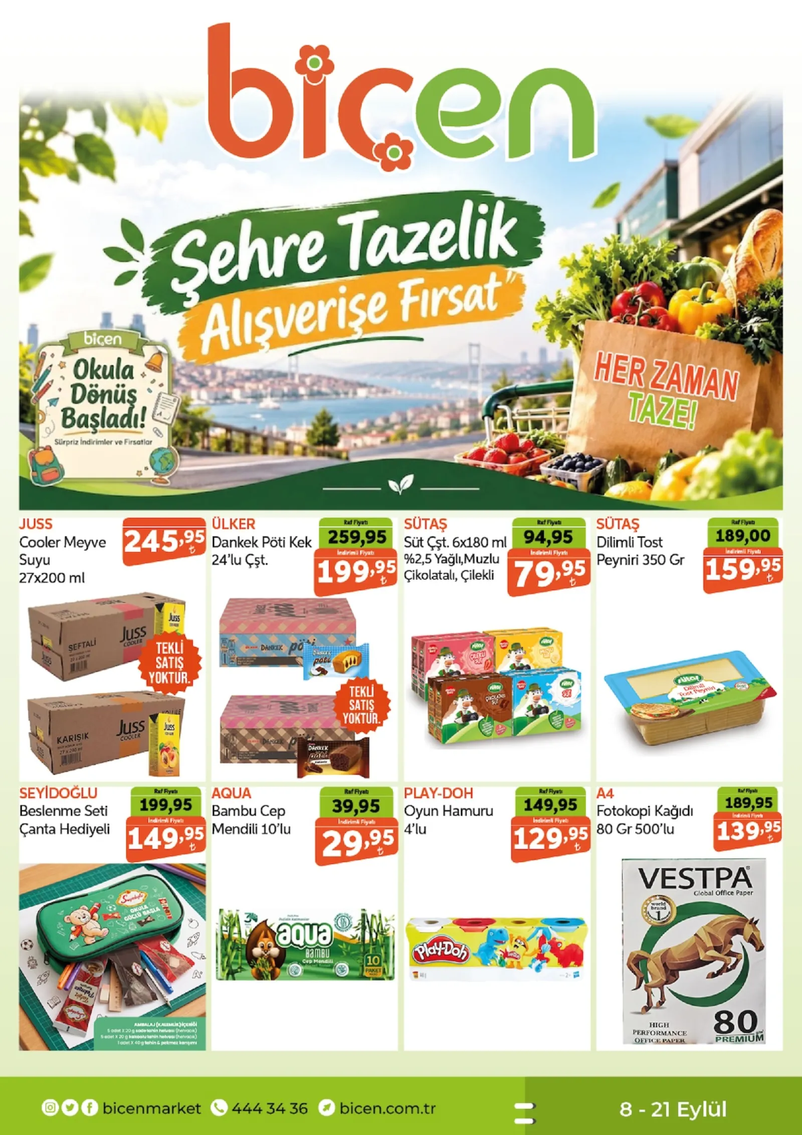 Biçen Market broşürü sayfa 1