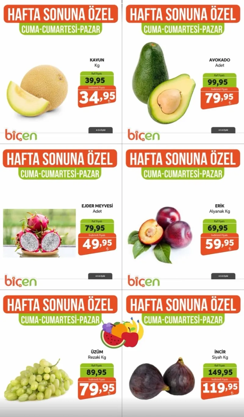 Biçen Market broşürü