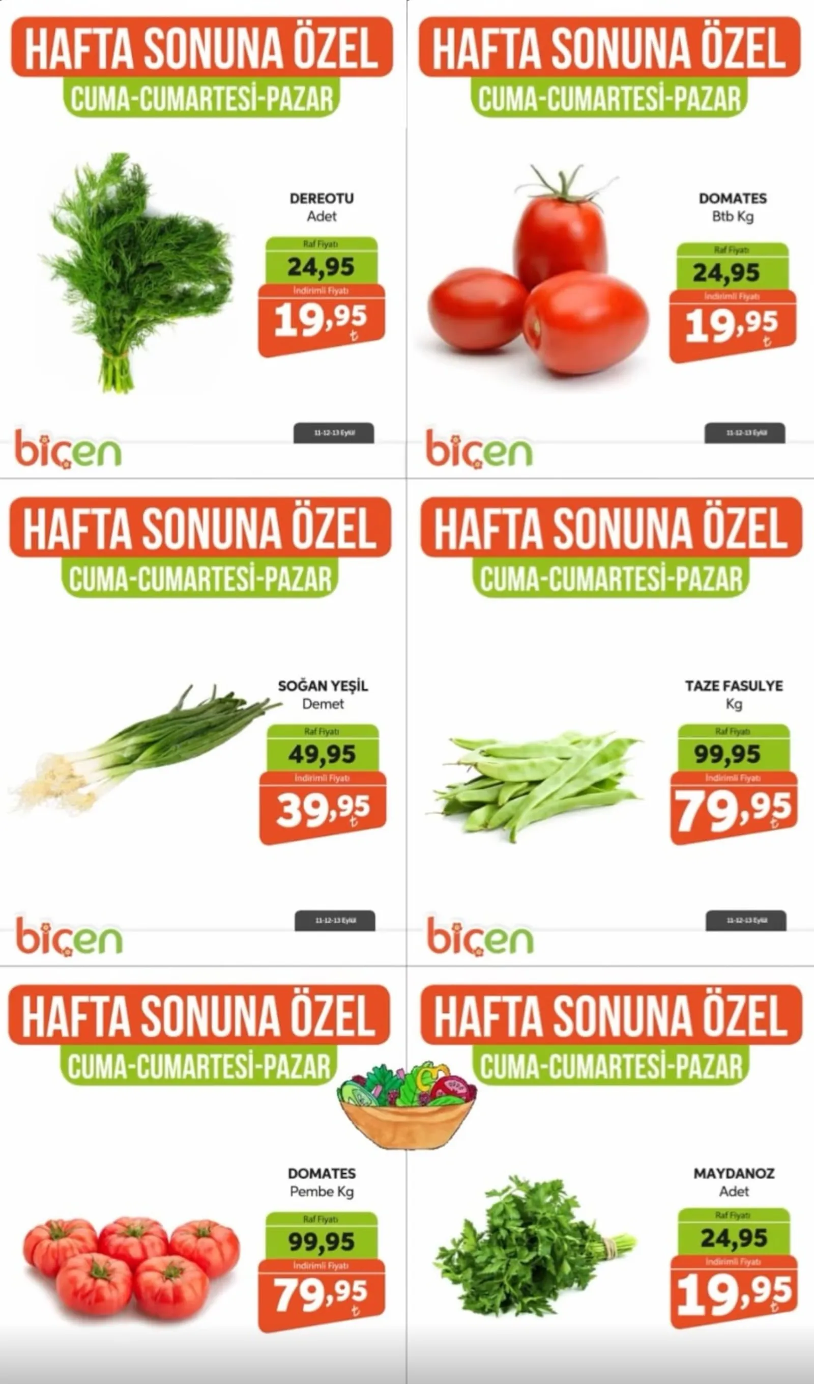 Biçen Market broşürü sayfa 1