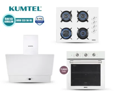 BEYAZ TURBO CAM ANKASTRE SET