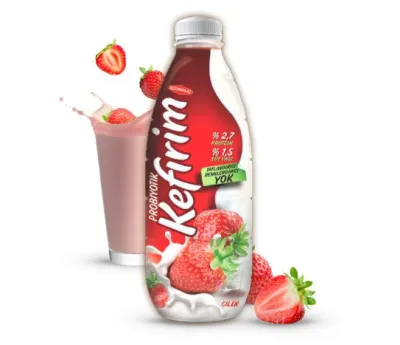 Çilekli Kefir