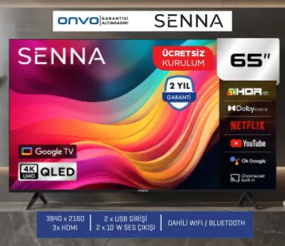 65 İNÇ FRAMELESS 4K ULTRA HD QLED GOOGLE TV 65UQ9500F