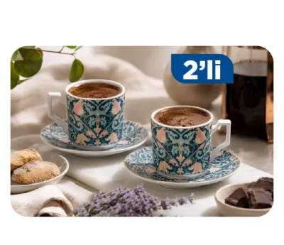 Desenli Kahve Fincan Takımı ~100 cc