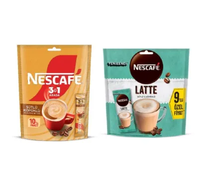 Hazır Kahve  Sütlü Köpüklü 3ü1 Arada 10’lu /Latte 9’lu