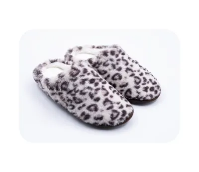 Leopar Desenli Gondol Terlik