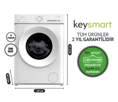 7 KG ÇAMAŞIR MAKİNESİ KEY 712 CM