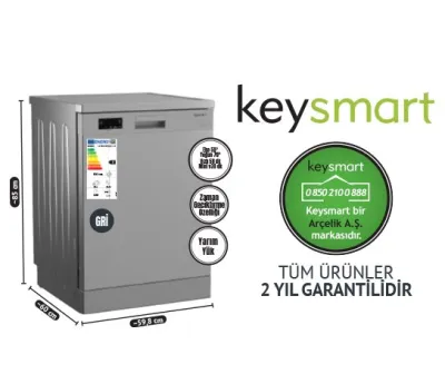 4 PROGRAMLI BULAŞIK MAKİNESİ KEY 4014 BMS