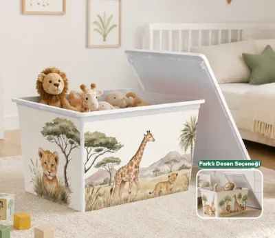 DESENLİ OYUNCAK KUTUSU ~50 L