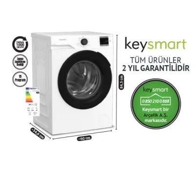 8 KG ÇAMAŞIR   MAKİNESİ KEY 810 CM